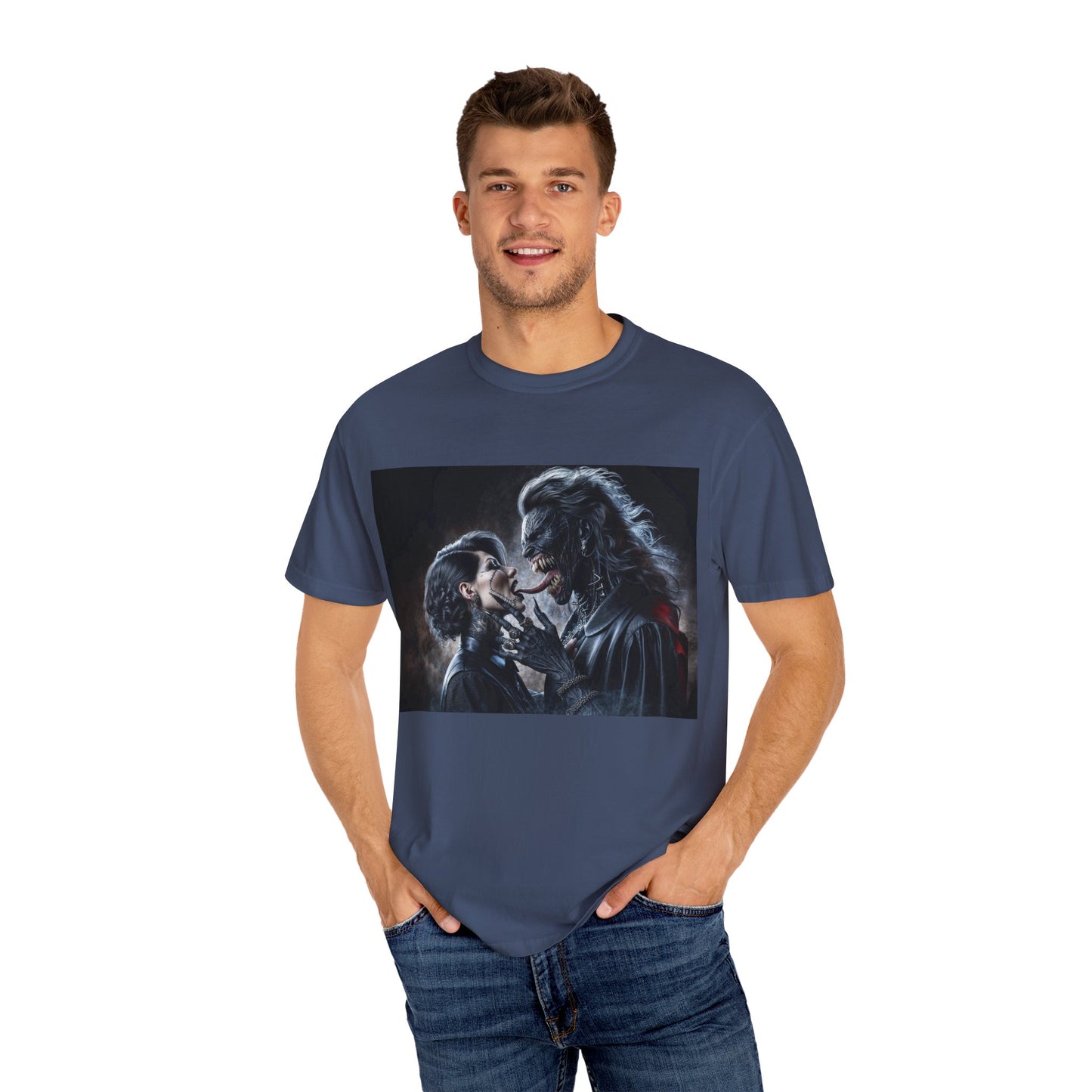 The Demons Kiss Unisex Garment-Dyed T-shirt