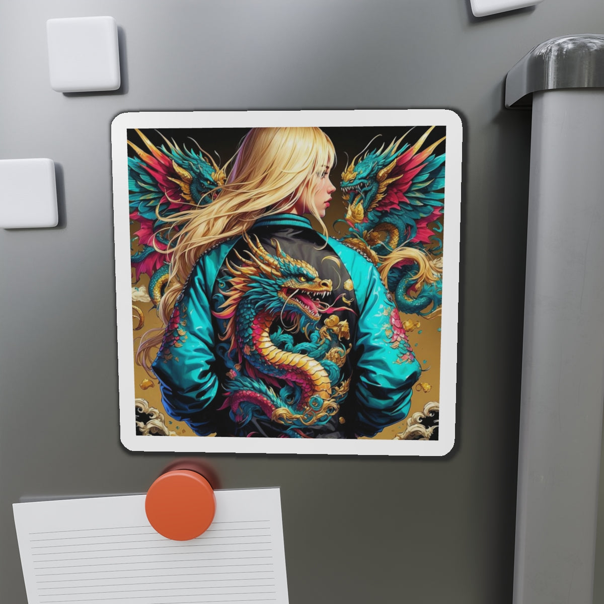 The Dragon's Guardian Die-Cut Magnets