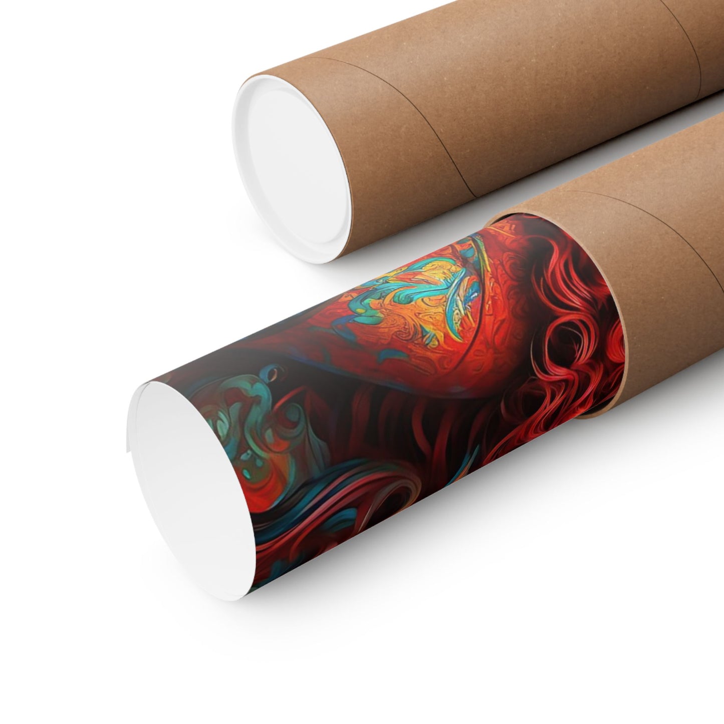 Ephemeral Elegance Dragon's Embrace Matte Horizontal Posters