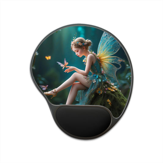 Whispers of the Enchanted Glen Mouse Pad With Wrist Rest