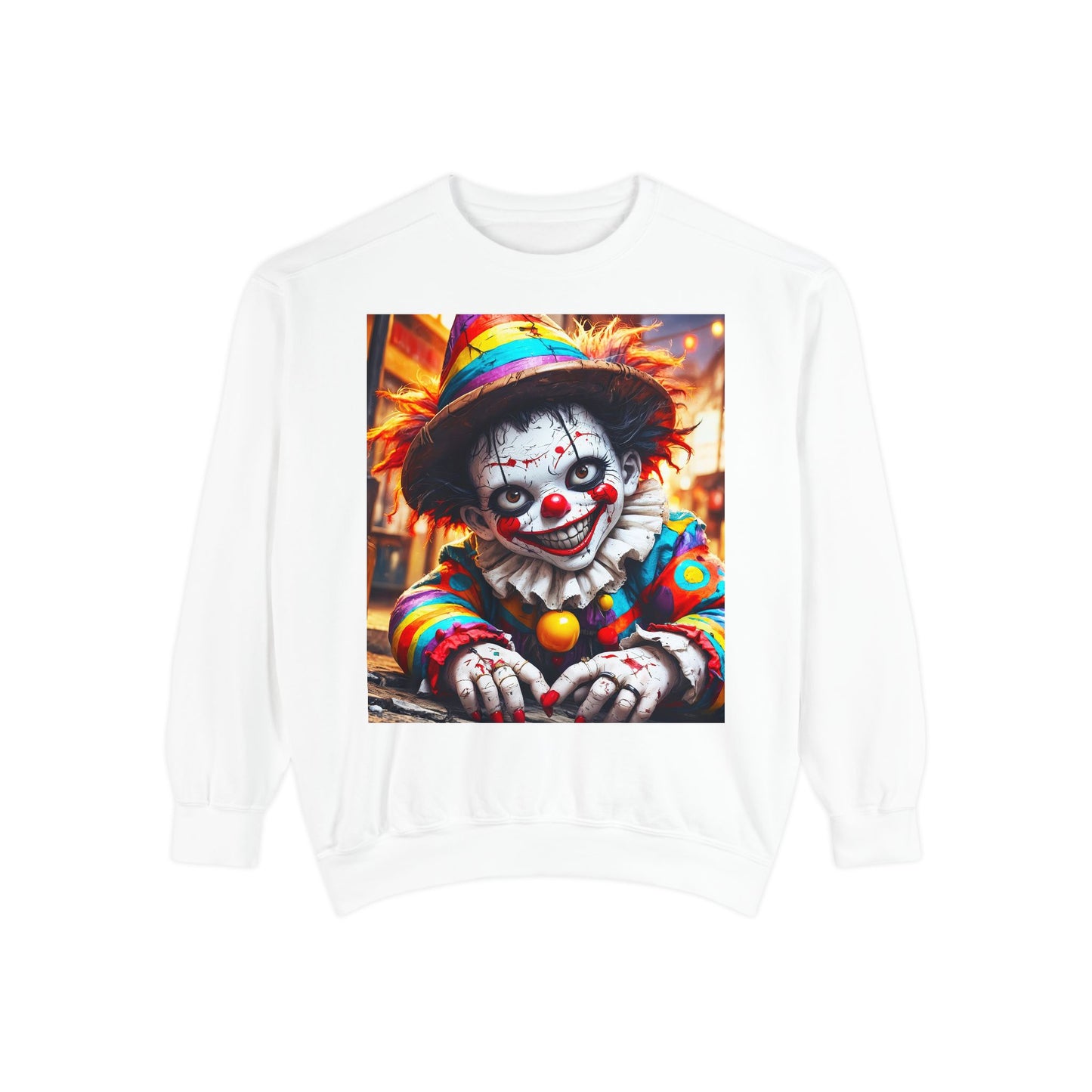 Grim Grins Unisex Garment-Dyed Sweatshirt