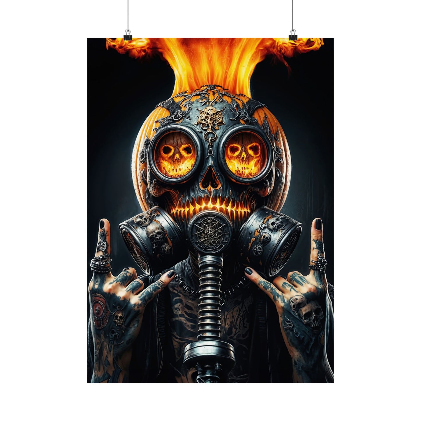 The Inferno Warden  Matte Vertical Posters