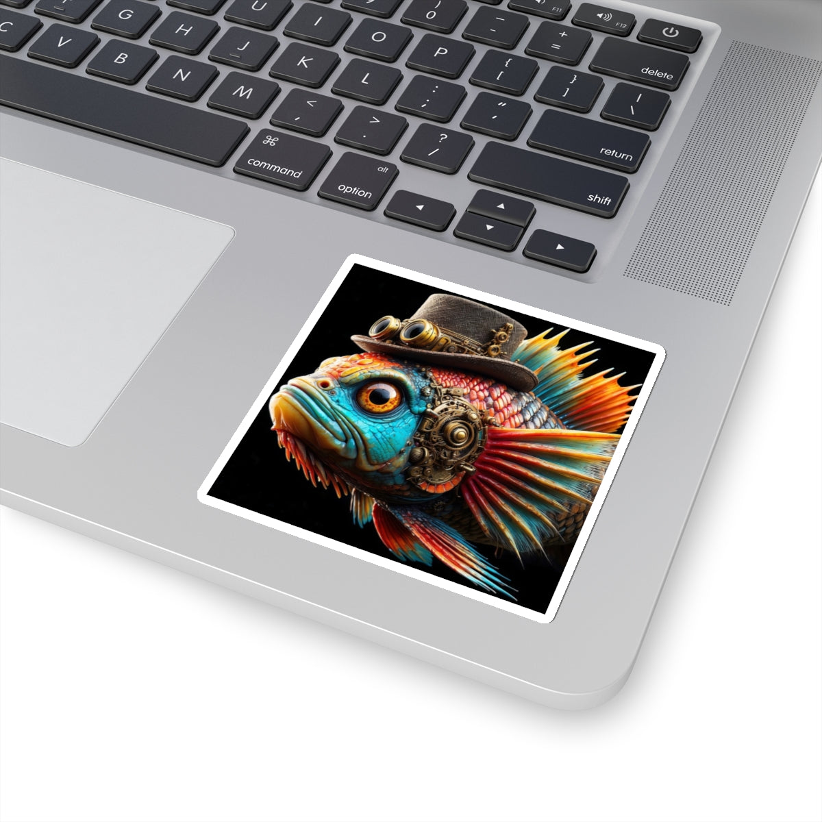 Steampunk Cichlid Kiss-Cut Stickers