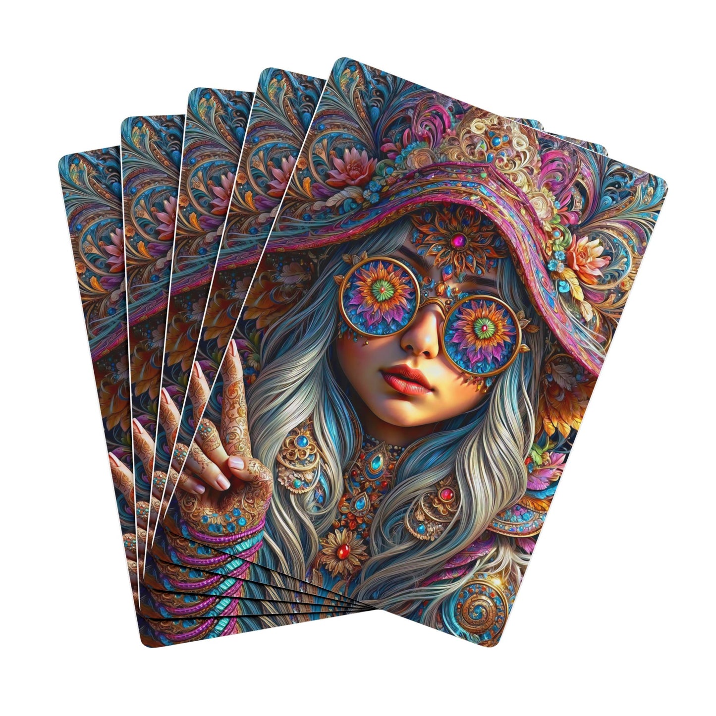 Gnome Princess Custom Poker Cards