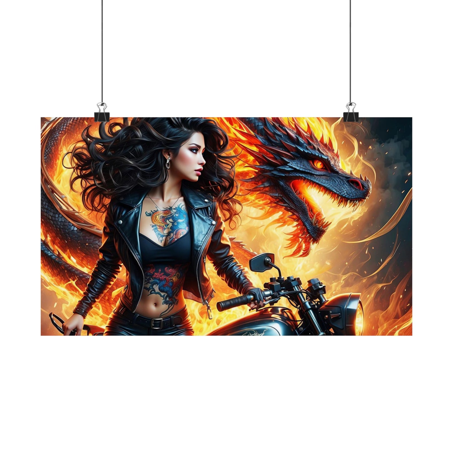 Flames of Destiny Matte Horizontal Posters