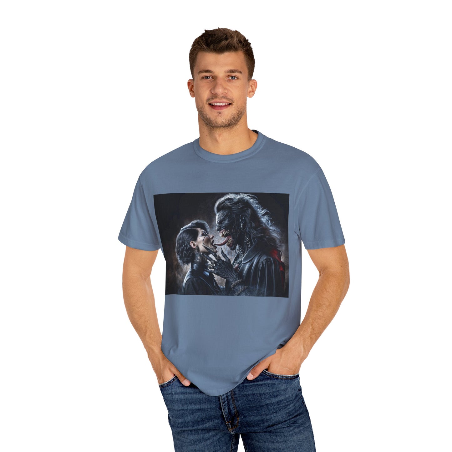 The Demons Kiss Unisex Garment-Dyed T-shirt