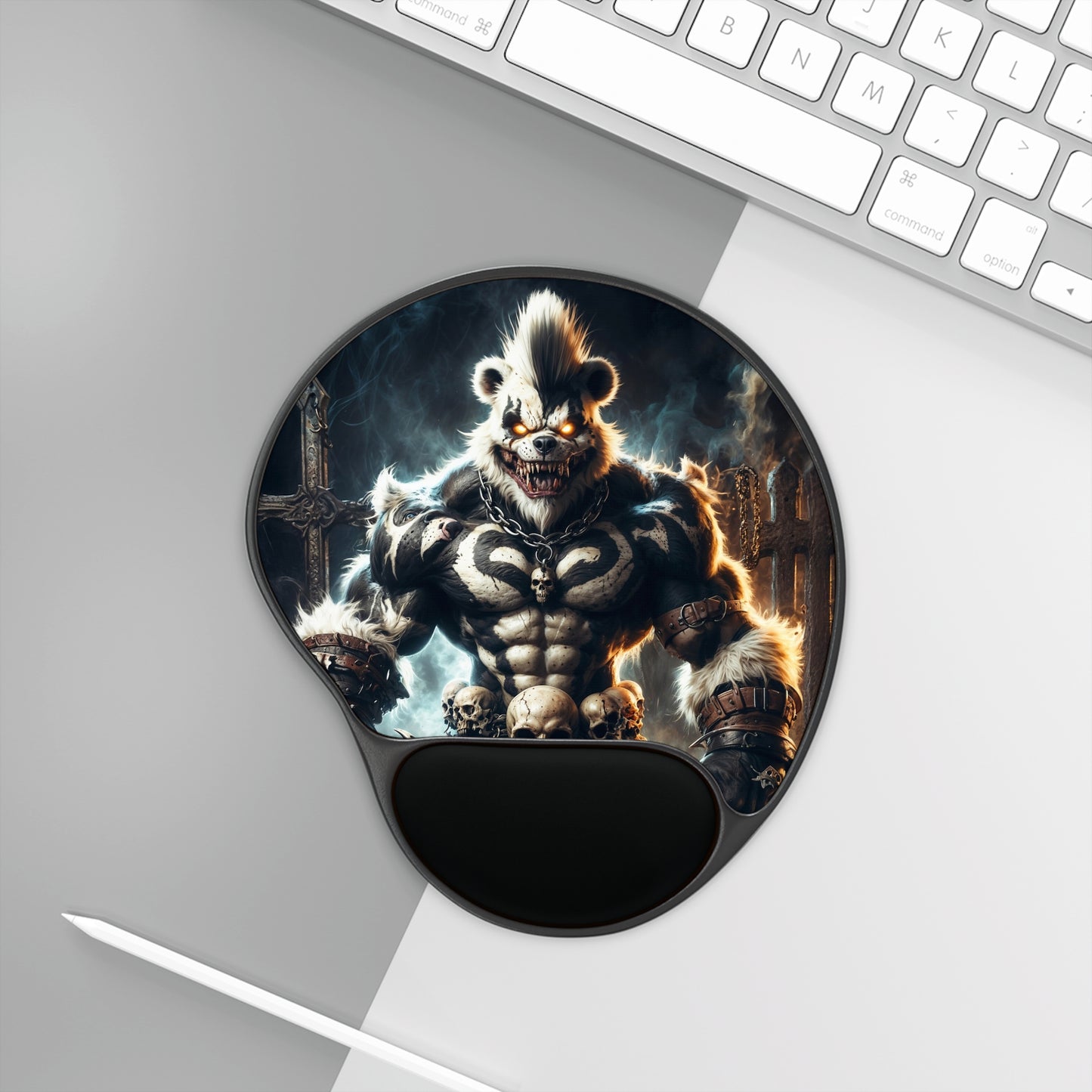 Kurofang Fury Mouse Pad with Wrist Rest Mouse Pad With Wrist Rest