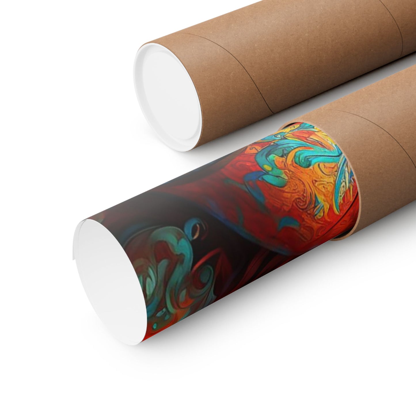 Ephemeral Elegance Dragon's Embrace Matte Horizontal Posters