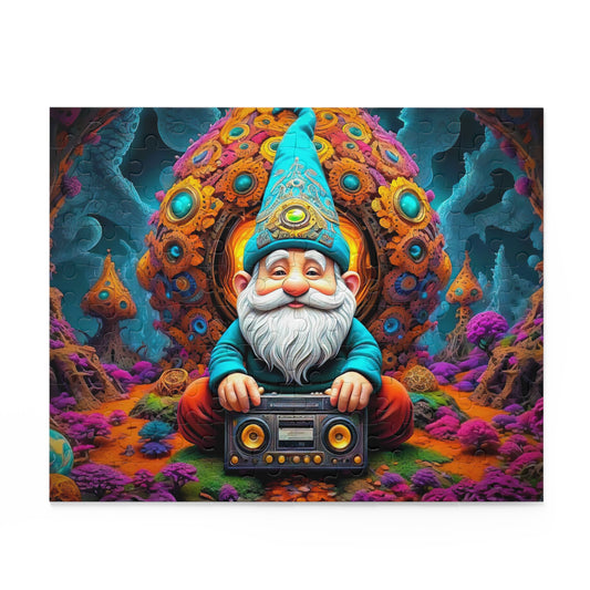 Harmony in Fractalia: The Gnome's Melodic Retreat Puzzle (120, 252, 500-Piece)