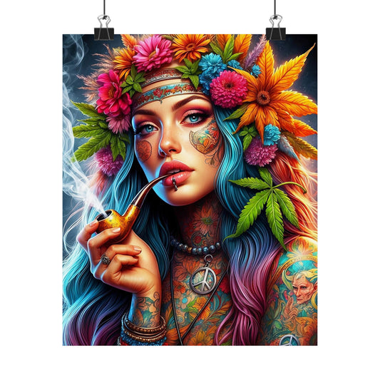 The Blossoming Queen Matte Vertical Posters