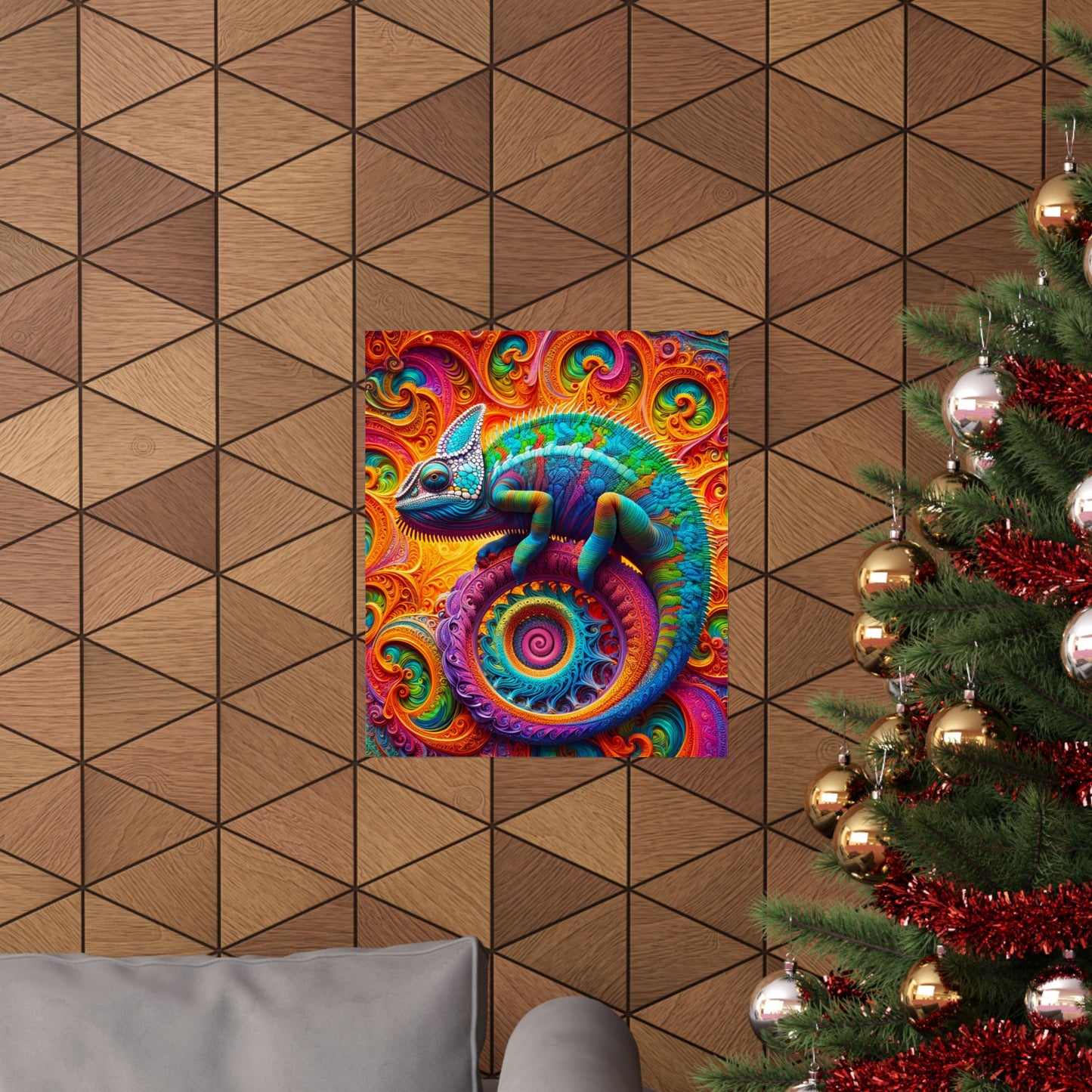 Fractal Guardian Matte Vertical Posters