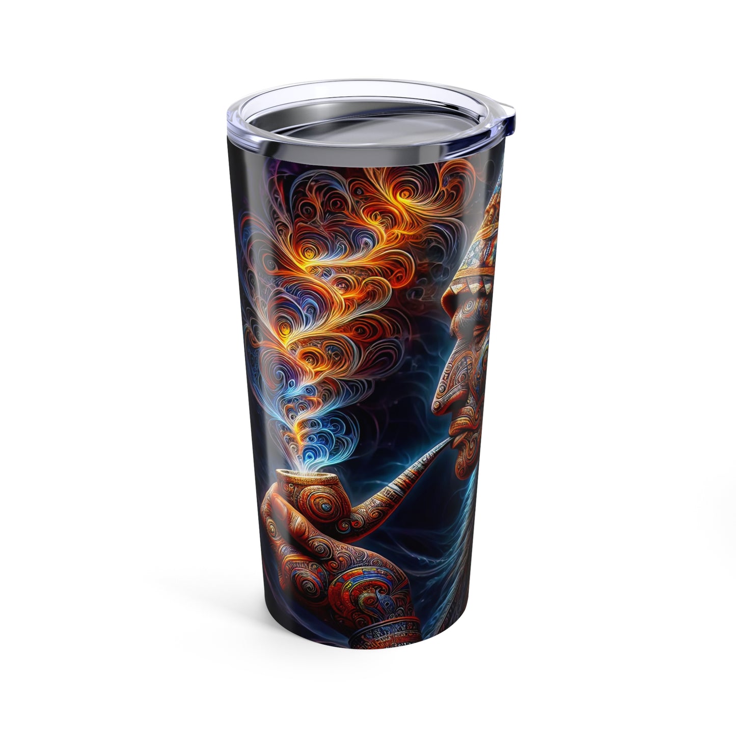 Ephemeral Echoes: Fractal Chief's Dance Tumbler 20oz