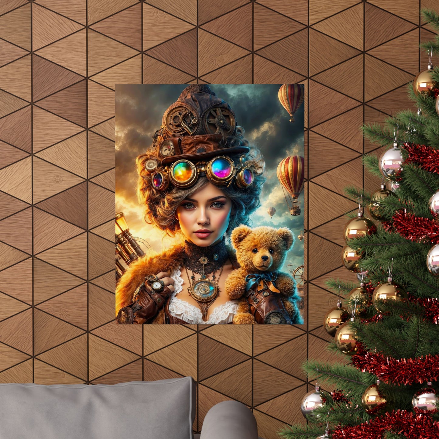 Steampunk Reverie: A Carnival of Dreams Matte Vertical Posters