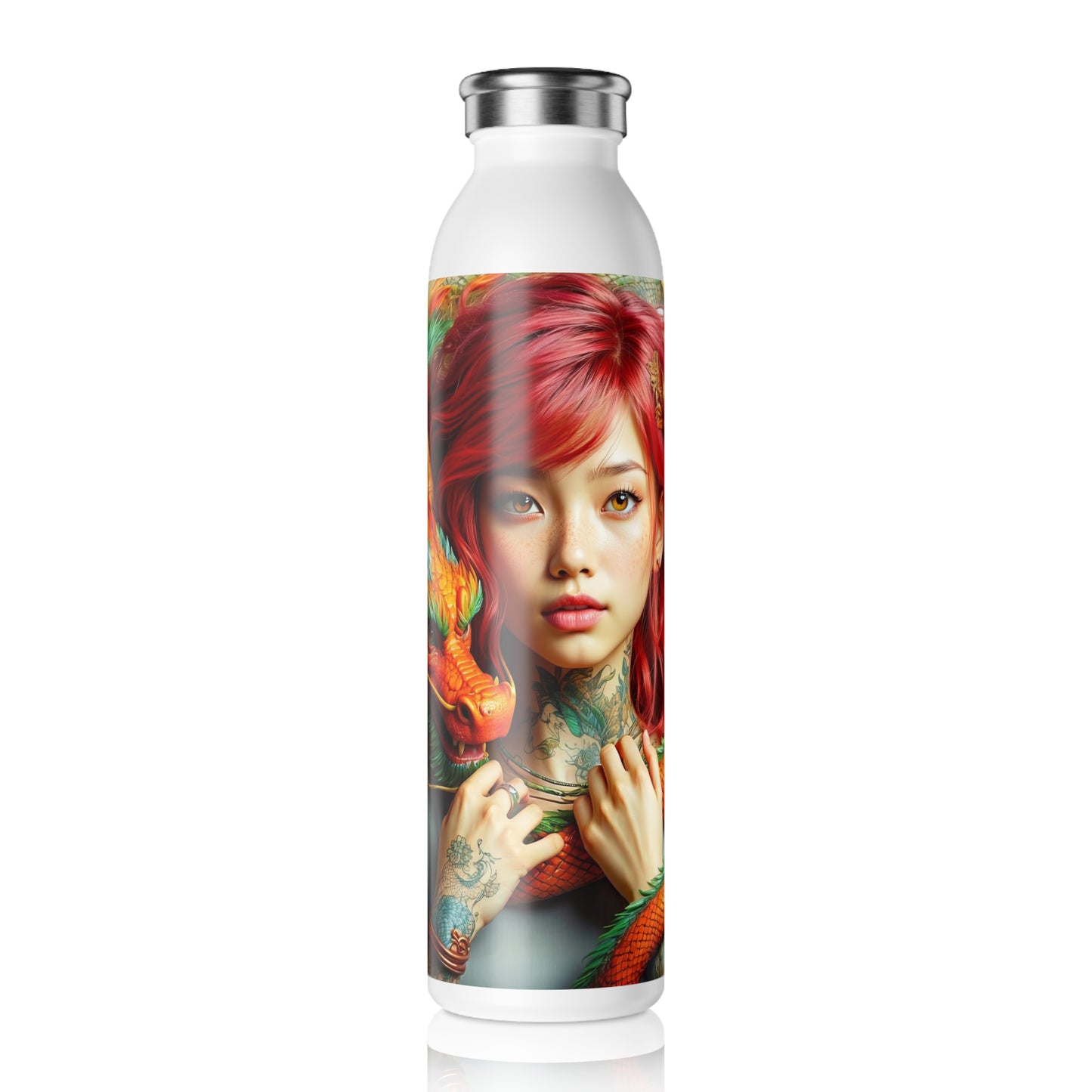 The Dragon's Muse Slim Water Bottle