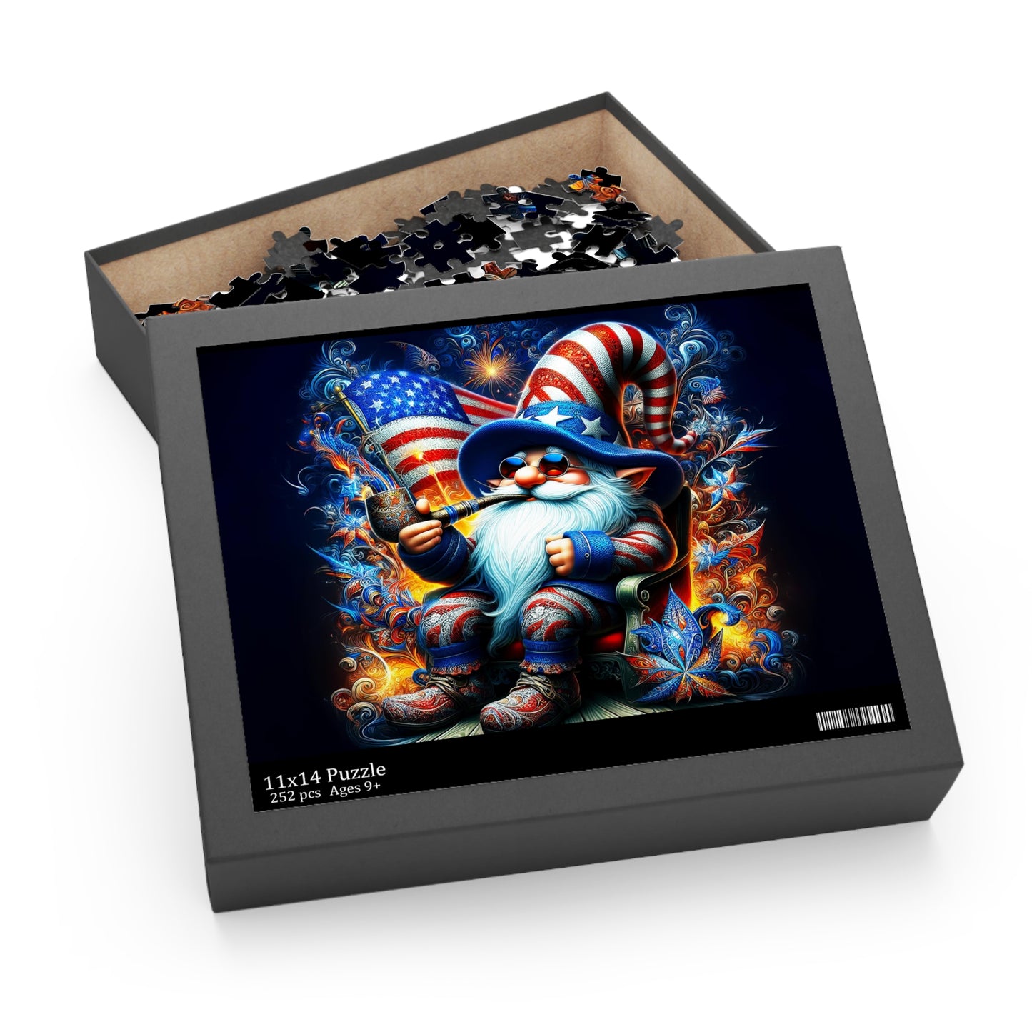 Patriotic Gnome Puzzle (120, 252, 500-Piece)