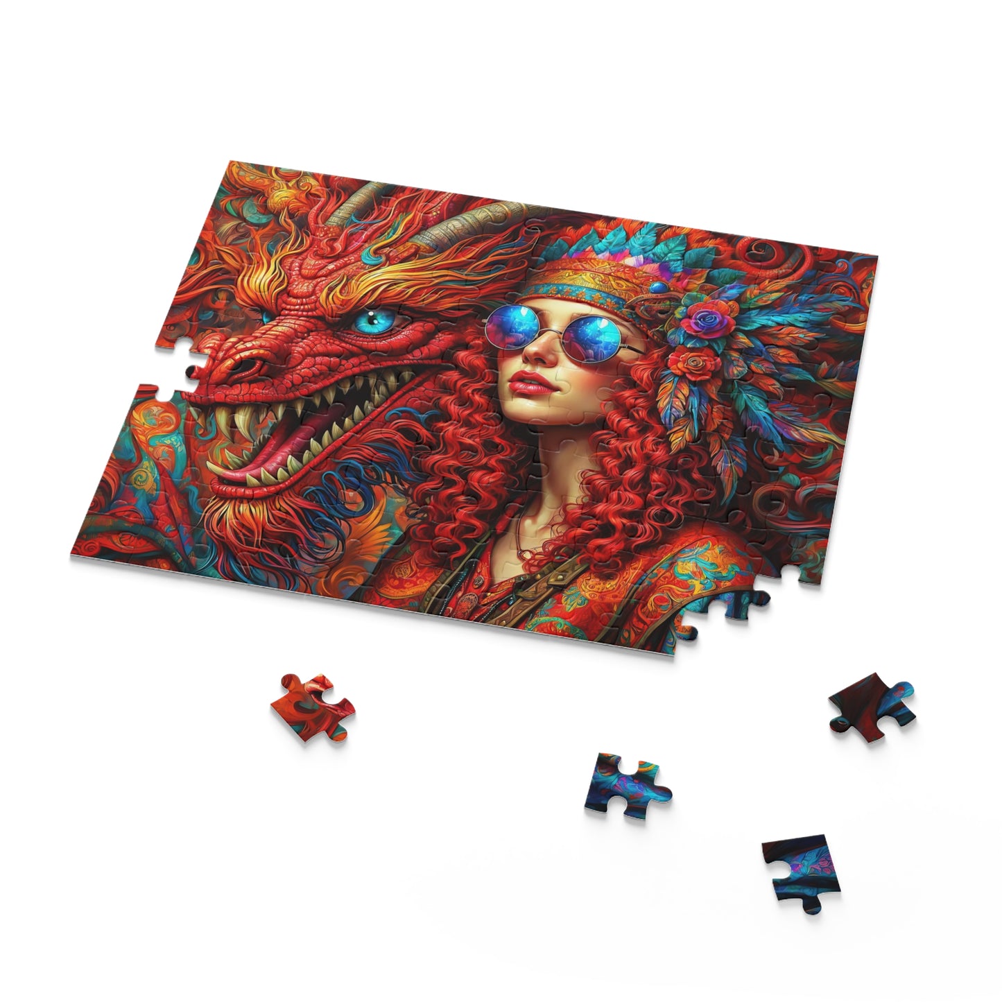 Mystical Fusion: Dragon's Enigma Puzzle (120, 252, 500-Piece)