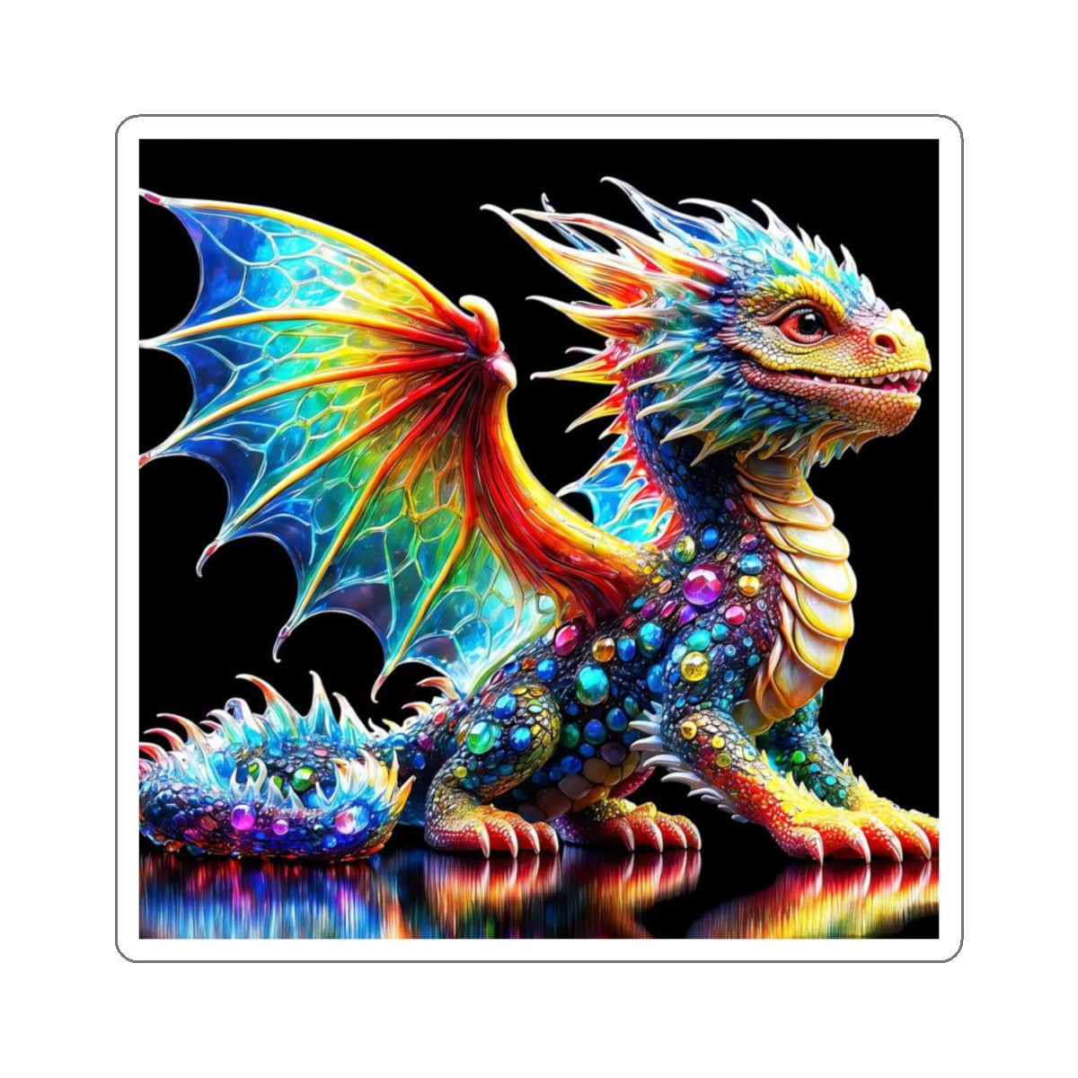 Enchanting Dragonscape Kiss-Cut Stickers