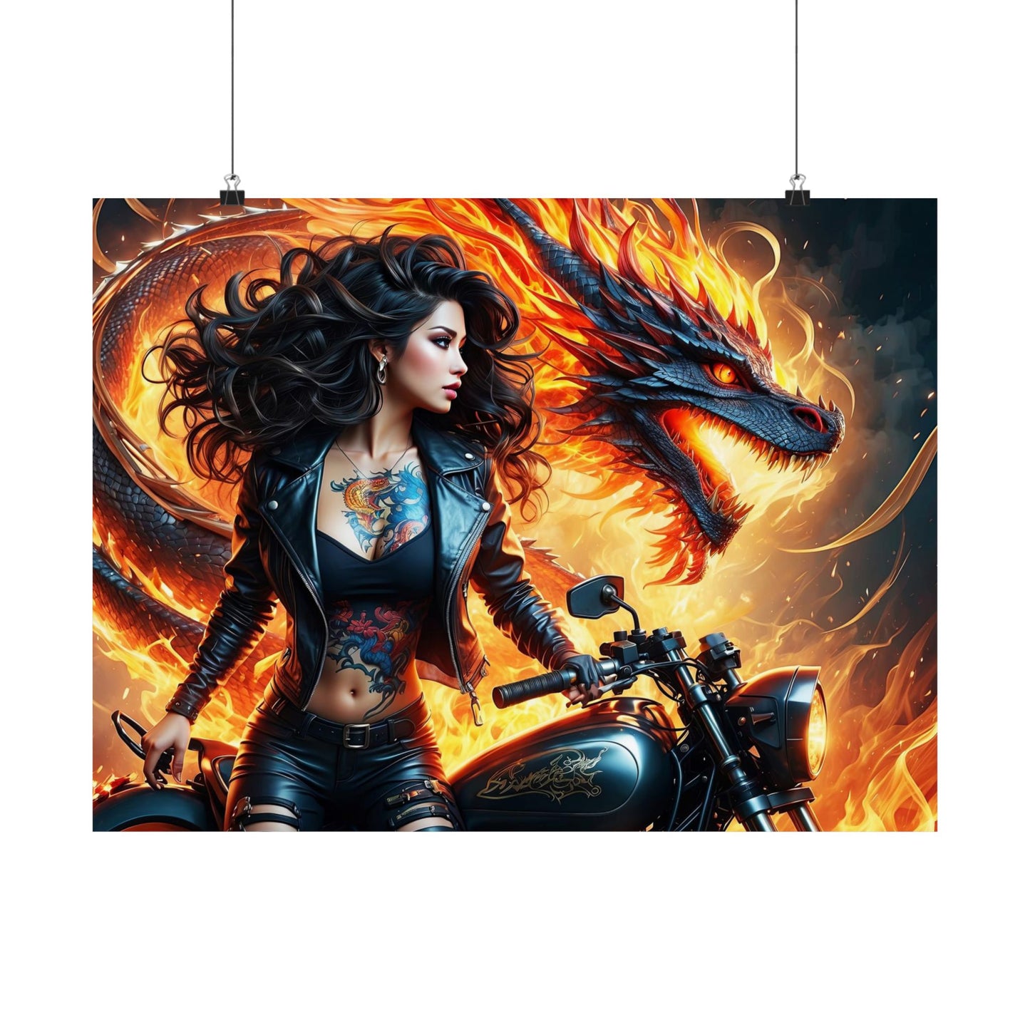 Flames of Destiny Matte Horizontal Posters