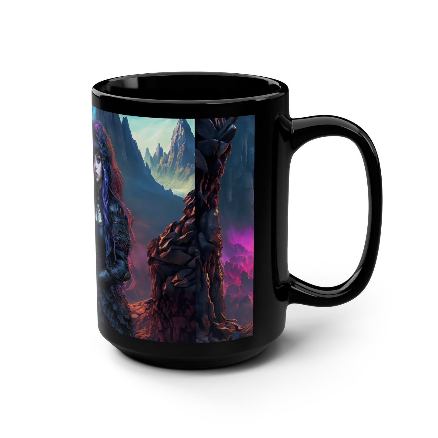 Shadowed Realms Mystical Moments Black Mug, 15oz