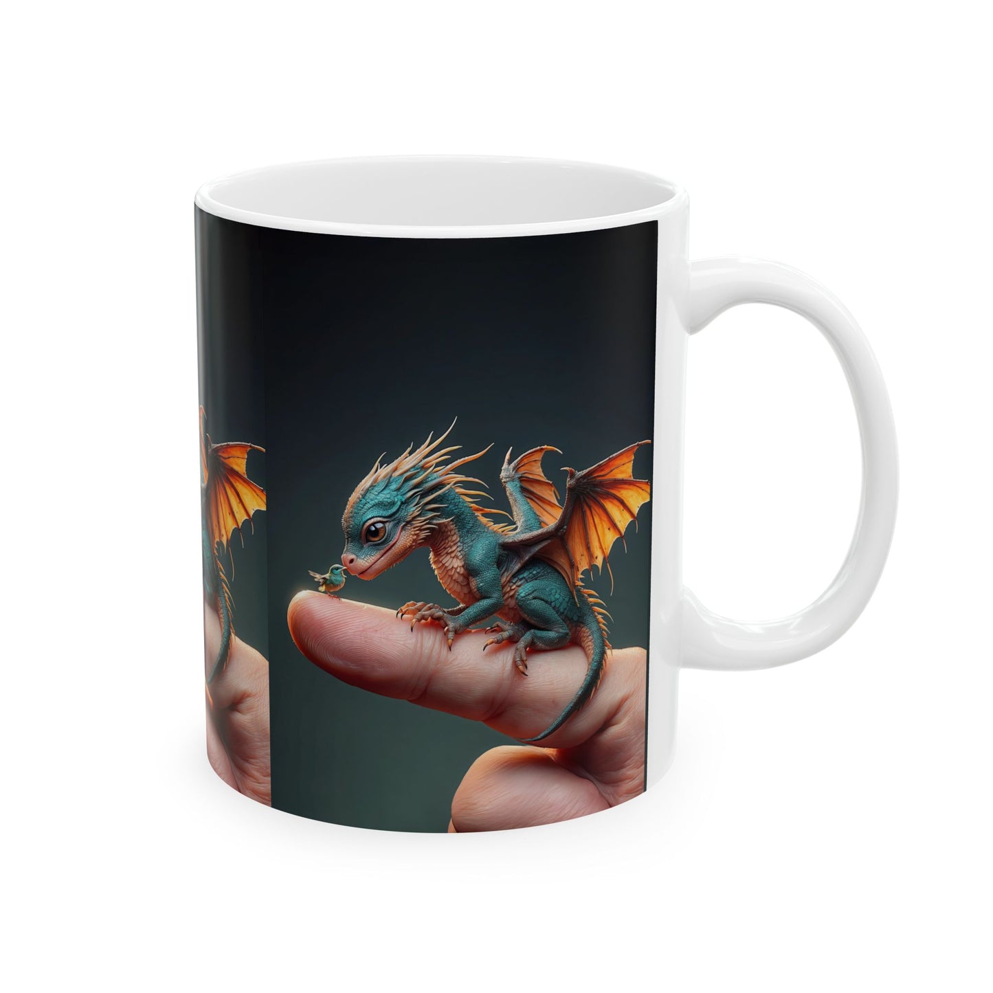 The Dragon's Discovery Ceramic Mug, 11oz