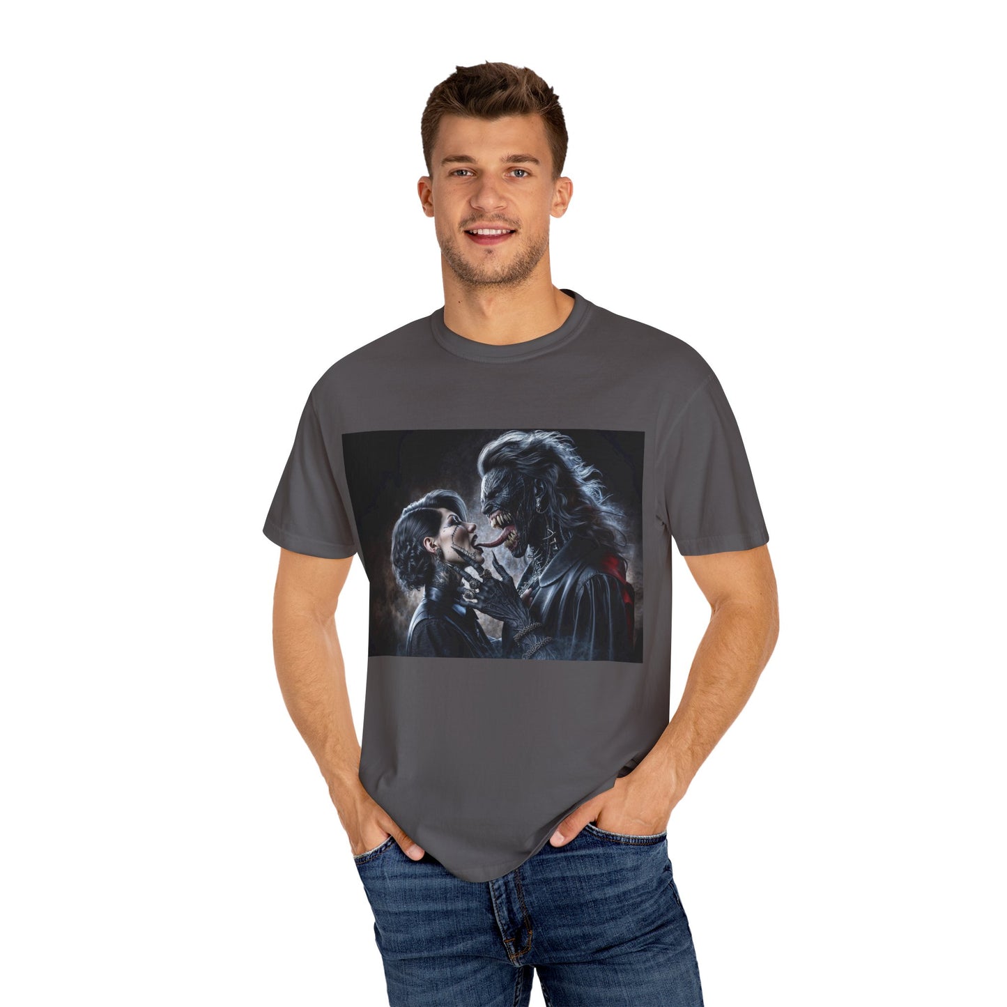 The Demons Kiss Unisex Garment-Dyed T-shirt