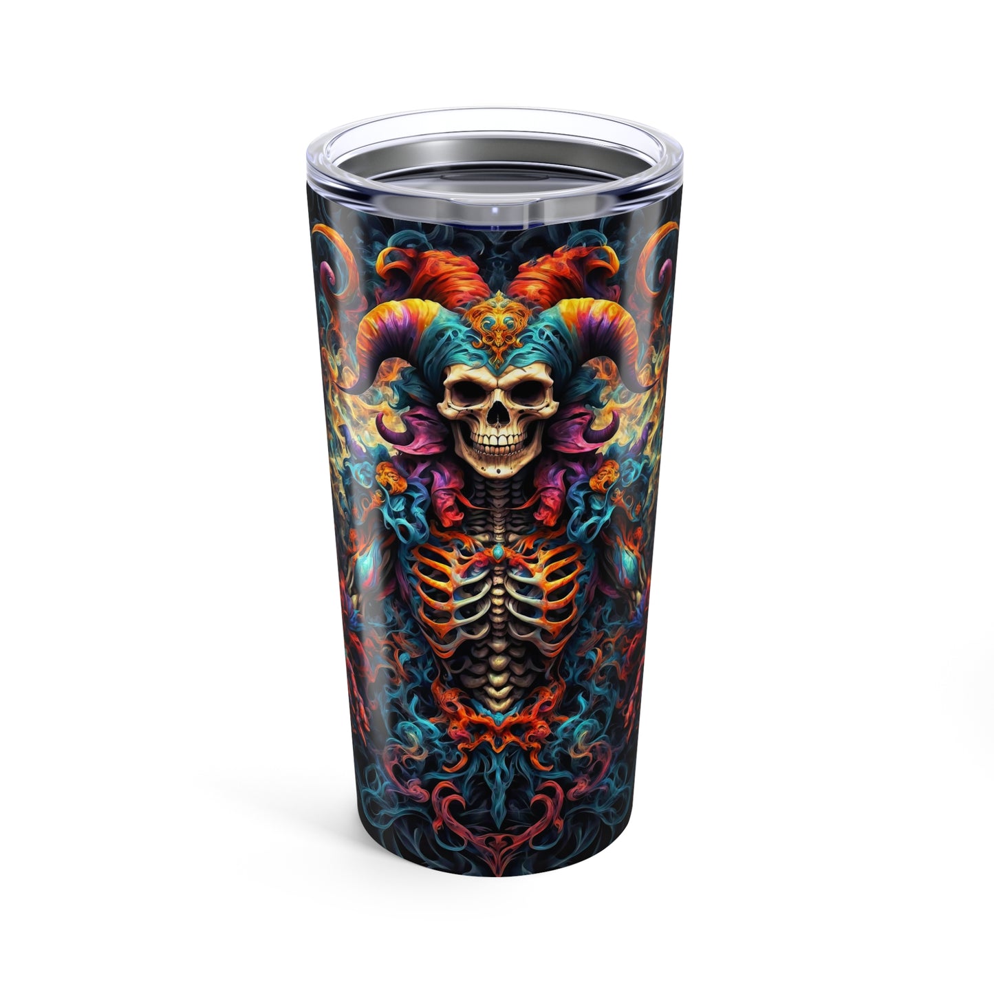 Eternal Enigma: Dark Jester's Mandala  Tumbler 20oz