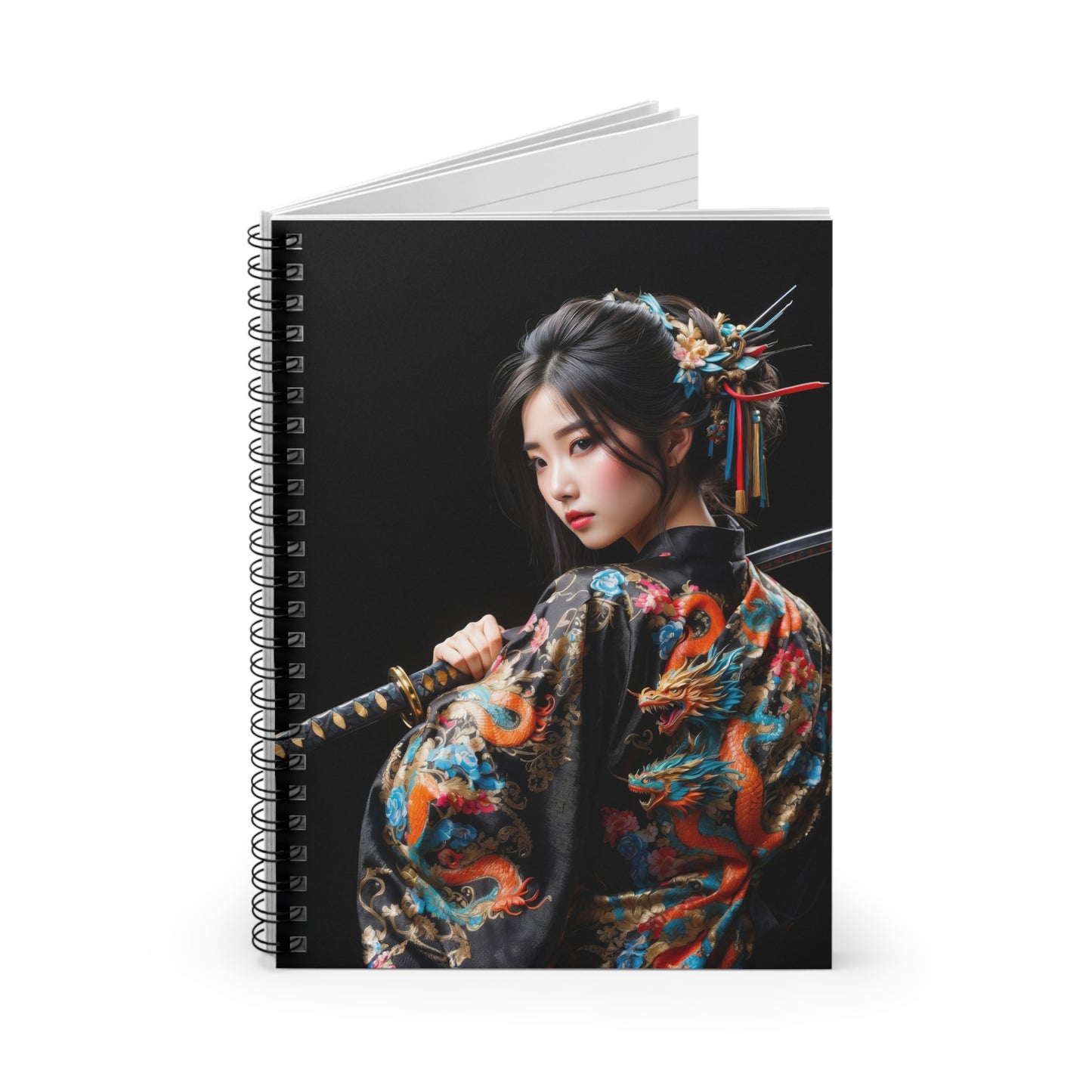 Dragon Damsel Spiral Notebook - Ruled Line