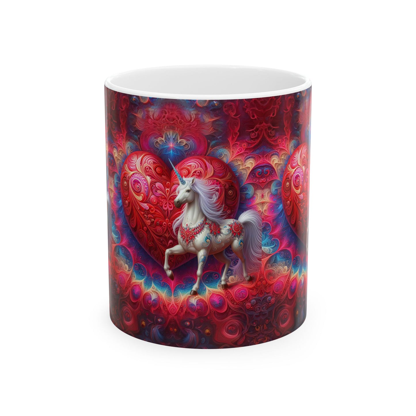 Enchantment Unveiled: Luna's Artistic Odyssey 11oz Ceramic Mug