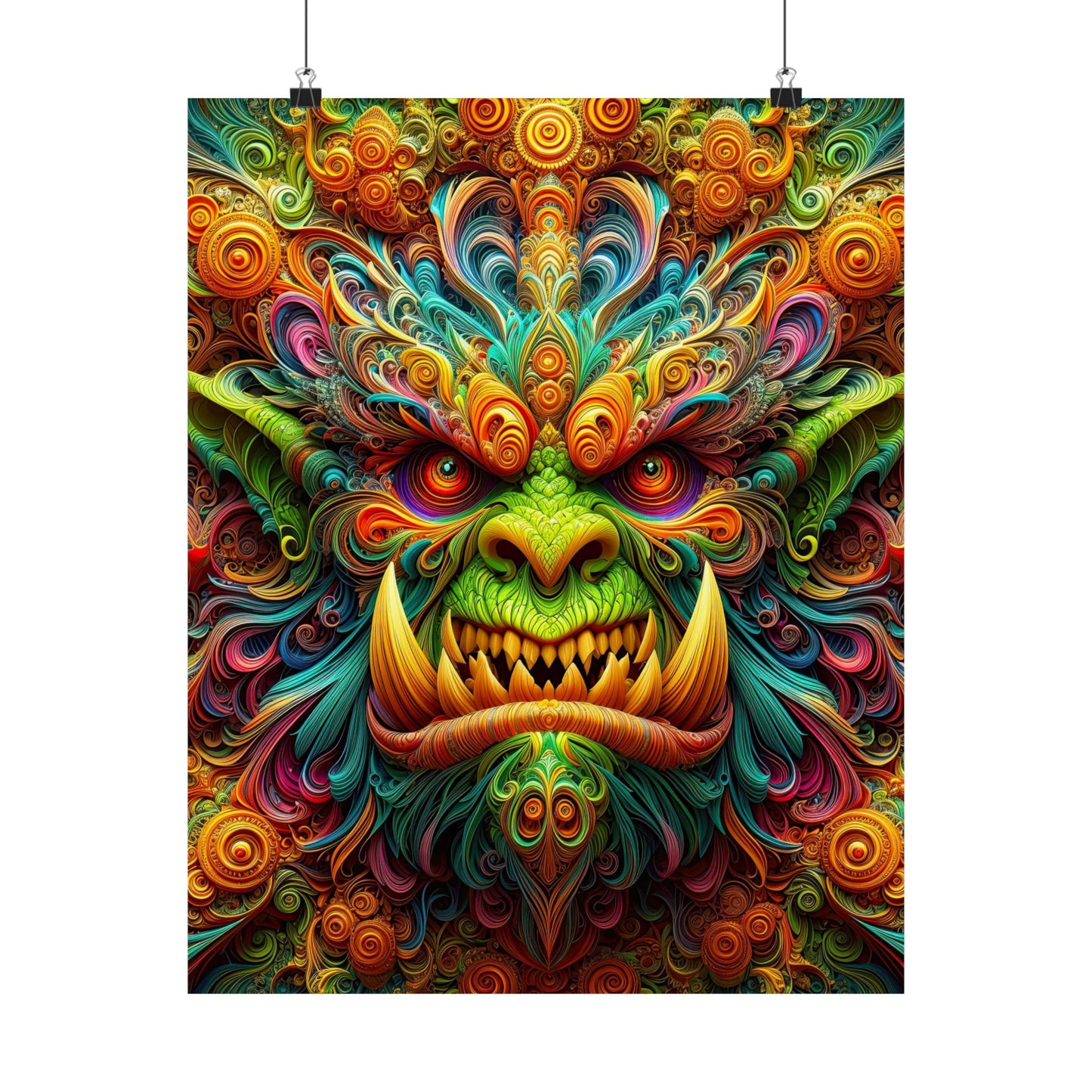 Enchanting Orc: Mythical Majesty Matte Vertical Posters