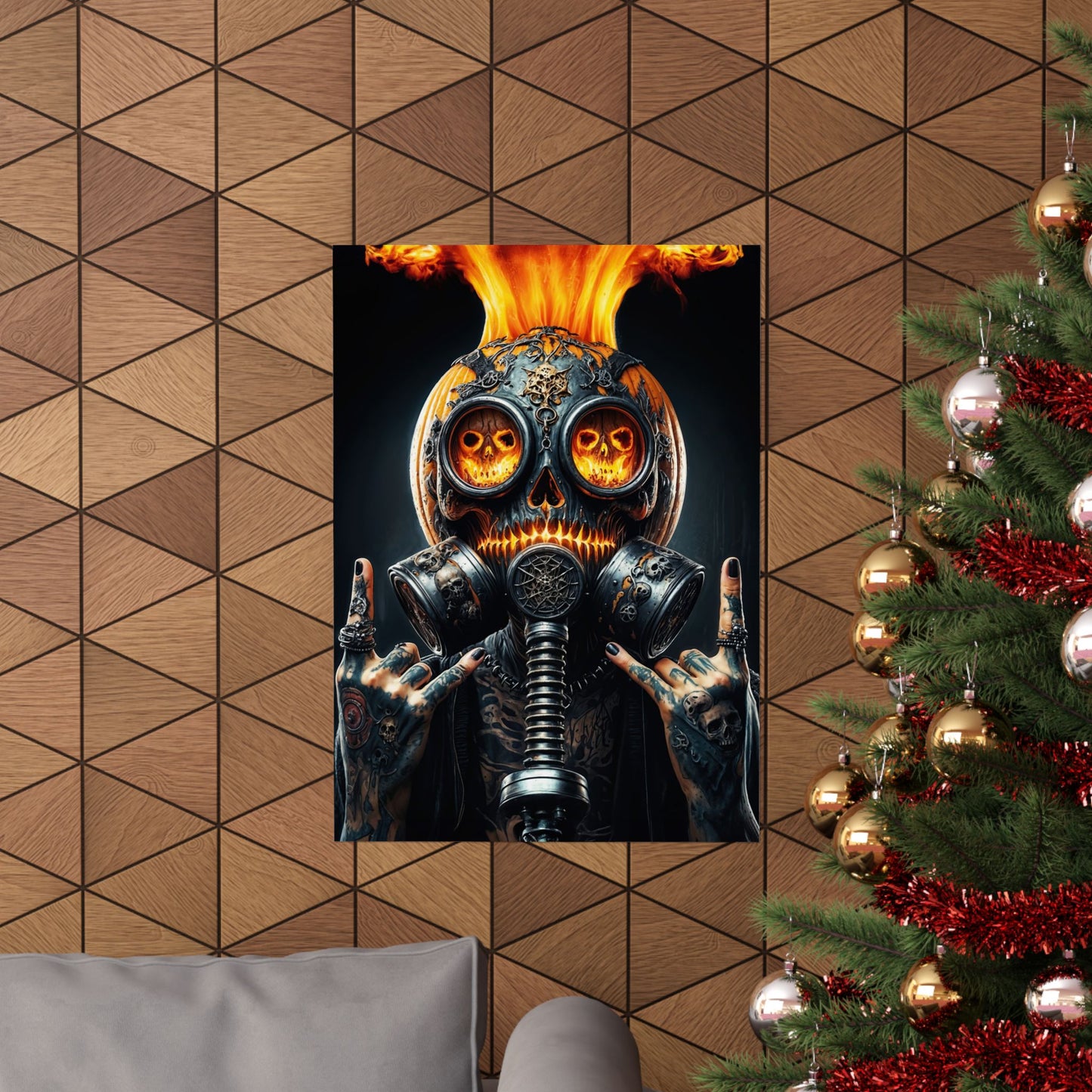 The Inferno Warden  Matte Vertical Posters