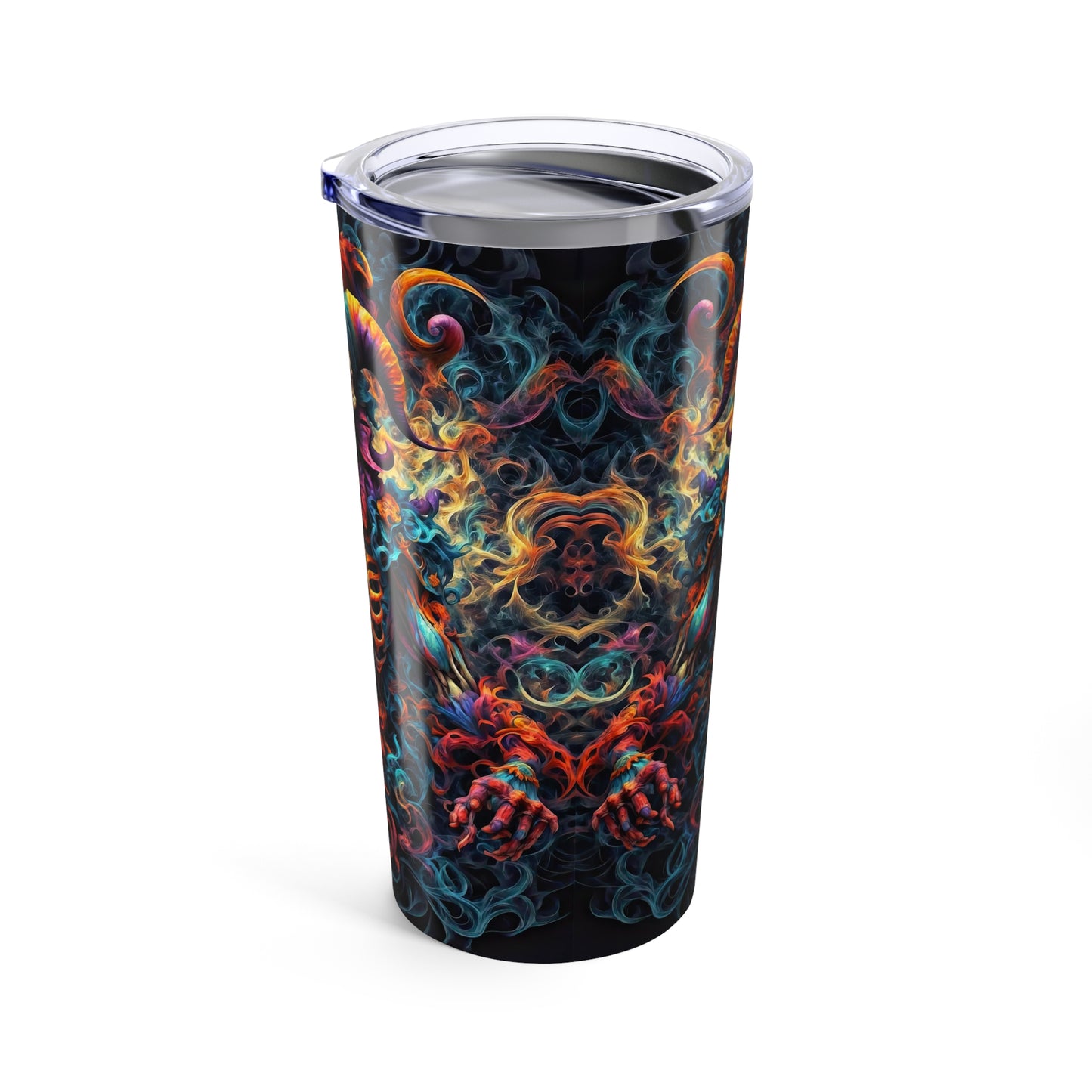 Eternal Enigma: Dark Jester's Mandala  Tumbler 20oz