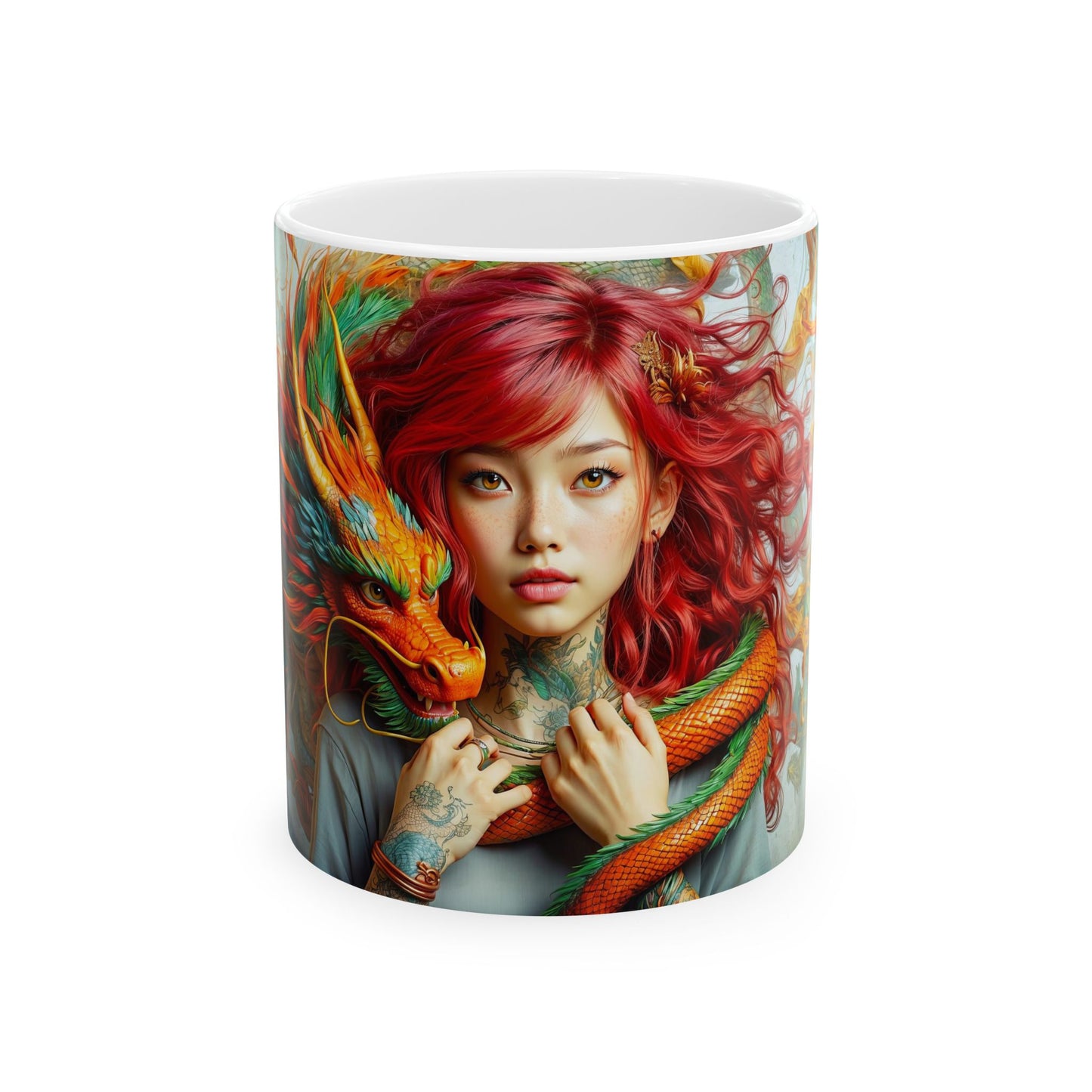 The Dragon's Muse Ceramic Mug, 11oz