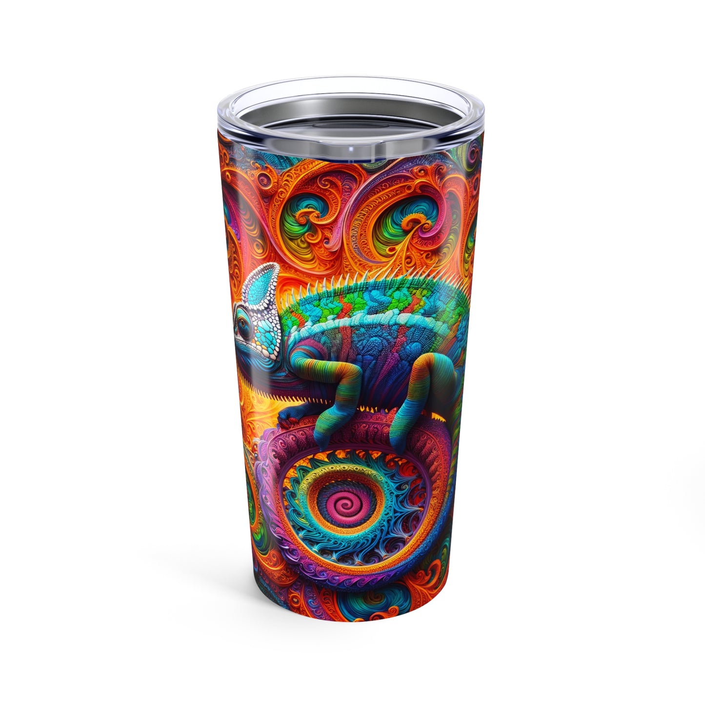 Luminous Fractal Guardian Tumbler 20oz