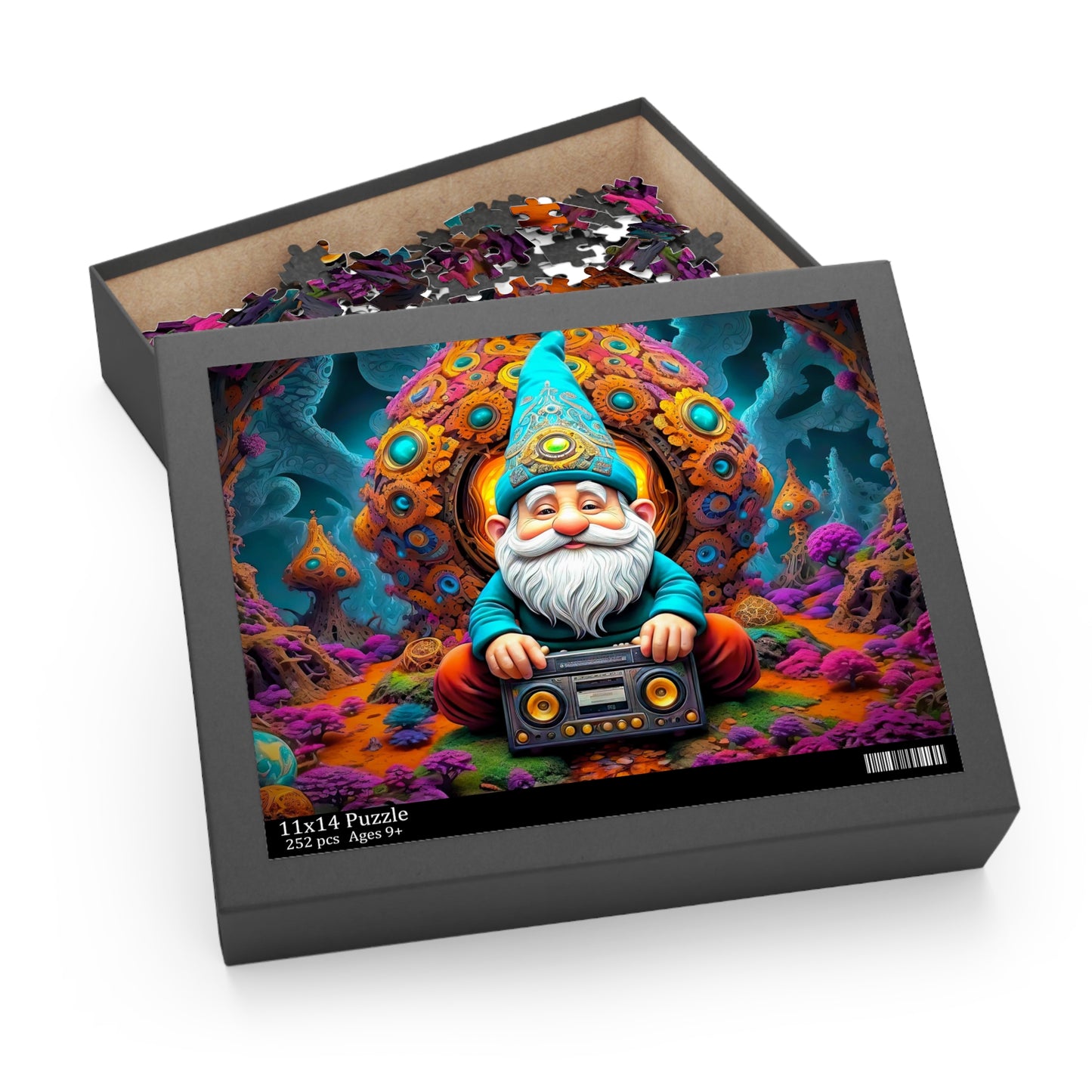 Harmony in Fractalia: The Gnome's Melodic Retreat Puzzle (120, 252, 500-Piece)