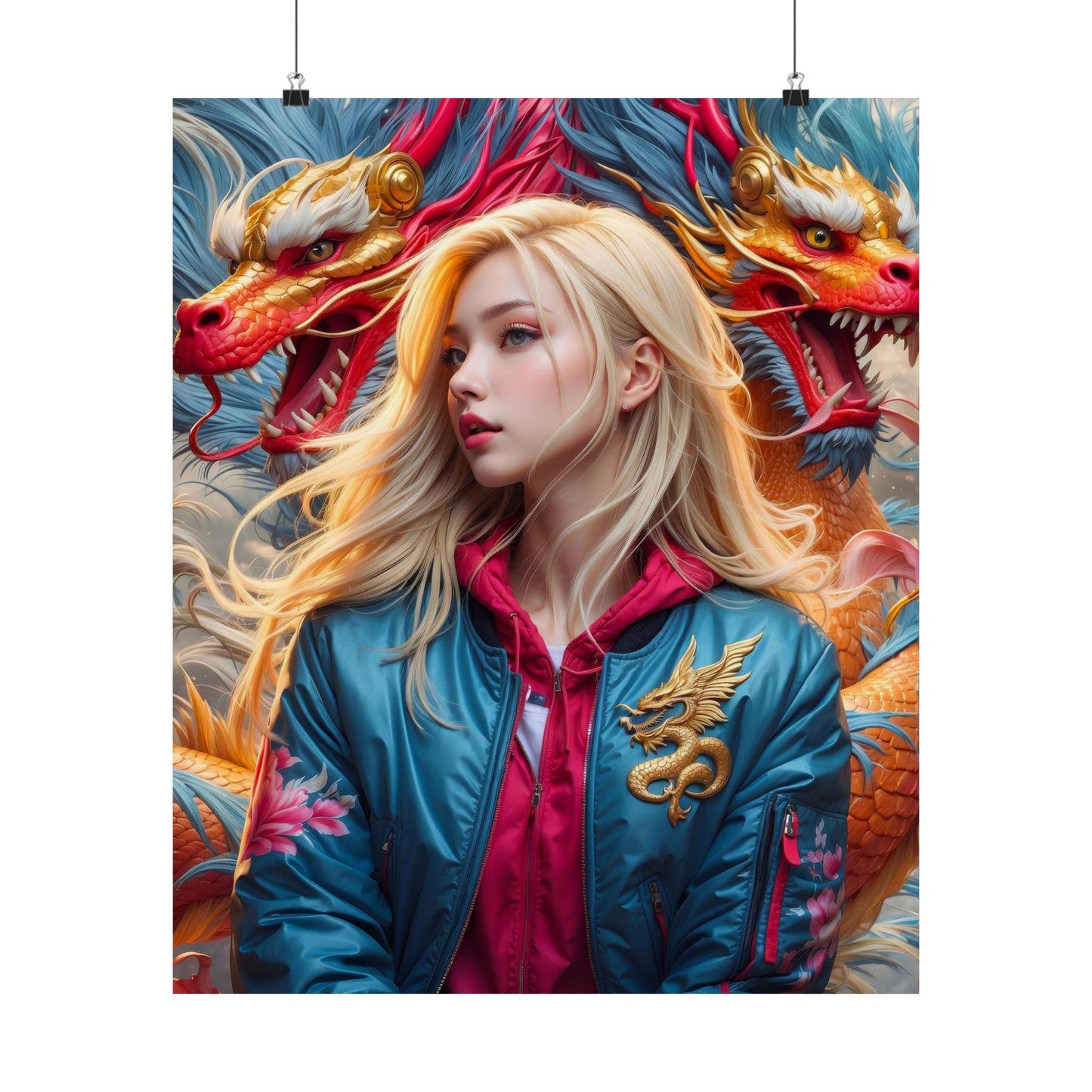 Dragon's Veil Matte Vertical Posters