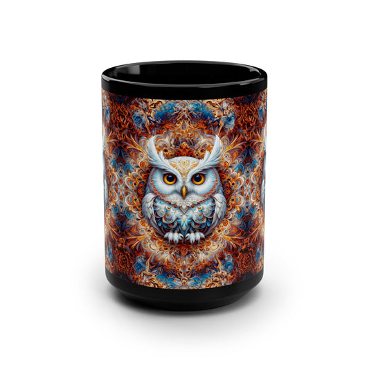 Awaken Your Imagination with 'Ethereal Enigma Black Mug, 15oz