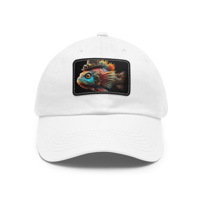 Steampunk Cichlid Dad Hat with Leather Patch (Rectangle) - Image 64