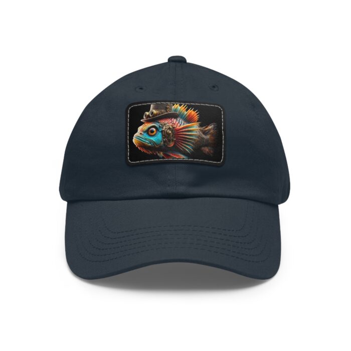 Steampunk Cichlid Dad Hat with Leather Patch (Rectangle) - Image 71